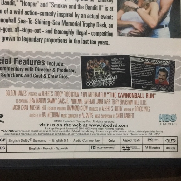 The Cannonball Run Burt Reynolds Roger Moore Farrah Fawcett Dom Deluise 1981 - Picture 9 of 12